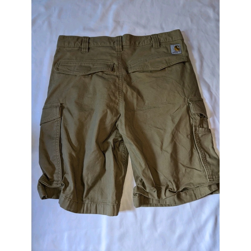 Carhartt Shorts Relaxed Fit Size 32 Tan Pockets Cargo Shorts - Picture 3 of 16